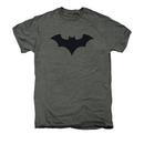 Batman New 52 Logo Adult Premium Platinum Heather T-Shirt from Warner Bros.