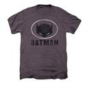 Batman Cowl Mask In Oval Adult Premium Moth Heather T-Shirt from Warner Bros.