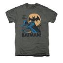 Batman Look Out Adult Premium Platinum Heather T-Shirt from Warner Bros.