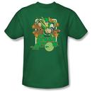 Green Arrow Stars Adult Kelly Green T-Shirt from Warner Bros.