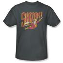 Shazam Flying Adult Charcoal T-Shirt from Warner Bros.