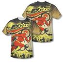 The Flash Just Passing Through Adult Sublimation Print T-Shirt from Warner Bros.