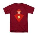 The Flash Simple Flash Adult Cardinal T-Shirt from Warner Bros.