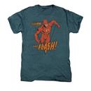 The Flash Whirlwind Adult Premium Steel Blue Heather T-Shirt from Warner Bros.