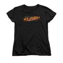 The Flash Tv Series Logo Women's Relaxed Fit Black T-Shirt from Warner Bros.