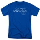 Friends Wisdomous Adult Royal Blue T-Shirt from Warner Bros.