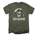 Green Lantern Circle Adult Premium Moss Heather T-Shirt from Warner Bros.