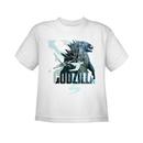 Godzilla And Airplane Youth White T-Shirt from Warner Bros.