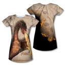The Hobbit:  The Battle Of The Five Armies Smaug Attack Juniors Sublimation Print T-Shirt from Warner Bros.