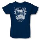 The Hobbit:  The Desolation Of Smaug Laketown Women's Relaxed Fit Navy T-Shirt from Warner Bros.