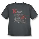 The Hobbit:  The Desolation Of Smaug Never Laugh Youth Charcoal T-Shirt from Warner Bros.