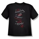 The Hobbit:  The Desolation Of Smaug Tail, Claws, Teeth Youth Black T-Shirt from Warner Bros.