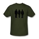 Harry Potter Three Silhouettes Adult Army Green T-Shirt from Warner Bros.