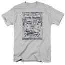 Skiving Snackbox Adult Silver T-Shirt from Warner Bros.