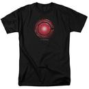 Justice League Movie Cyborg Logo Adult Black T-Shirt from Warner Bros.