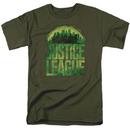 Justice League Movie Kryptonite Adult Military Green T-Shirt from Warner Bros.