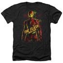 Justice League Movie The Flash Adult Black Heather T-Shirt from Warner Bros.