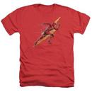 Justice League Movie Flash Forward Adult Heather Red T-Shirt from Warner Bros.