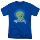 Looney Tunes Tweety Swirl Adult Royal Blue T-Shirt from Warner Bros.