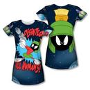 Looney Tunes Marvin Disintegrate Juniors Sublimation T-Shirt from Warner Bros.