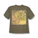 The Lord Of The Rings Middle-Earth Map Youth T-Shirt from Warner Bros.