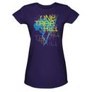One Tree Hill&Trade; Logo And Tree Juniors Purple T-Shirt from Warner Bros.