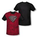 Superman Super Powers Sublimation Print Adult Black Back T-Shirt from Warner Bros.