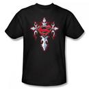 Superman Shield Gothic Style Adult Black T-Shirt from Warner Bros.