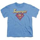 Supergirl Logo Youth Blue T-Shirt from Warner Bros.