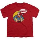 Superman Bad Guys Get Coal Youth Red T-Shirt from Warner Bros.
