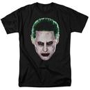 Suicide Squad Joker Head Adult Black T-Shirt from Warner Bros.