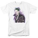 Suicide Squad Joker Stare Adult White T-Shirt from Warner Bros.