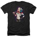 Suicide Squad Bubble Adult Heather Black T-Shirt from Warner Bros.