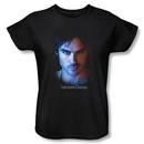 Vampire Diaries&Trade; Damon Women's Relaxed Fit Black T-Shirt from Warner Bros.