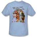 Wizard Of Oz Lions, Tigers And Bears Adult Light Blue T-Shirt from Warner Bros.