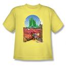 Wizard Of Oz  Emerald City 75Th Anniversary Youth Light Yellow T-Shirt from Warner Bros.