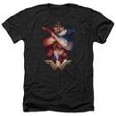 Wonder Woman Movie Power Adult Heather Black T-Shirt from Warner Bros.