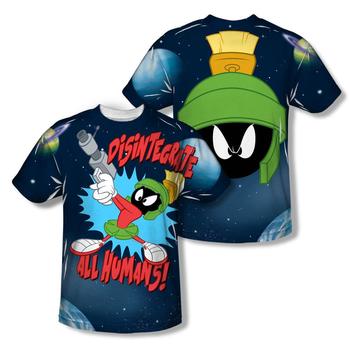 Looney Tunes Marvin Disintegrate Adult Sublimation T-Shirt from Warner Bros.