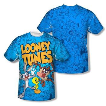 Looney Tunes Collage Adult Sublimation T-Shirt from Warner Bros.