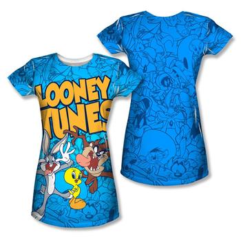 Looney Tunes Collage Juniors Sublimation T-Shirt from Warner Bros.