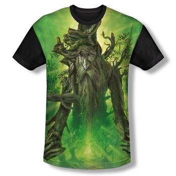 Lord Of The Rings Treebeard Adult Black Back Sublimation Print T-Shirt from Warner Bros.