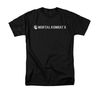 Mortal Kombat X Logo Adult Black T-Shirt from Warner Bros.