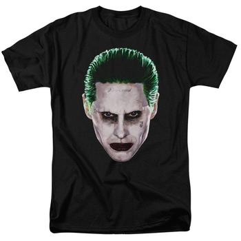 Suicide Squad Joker Head Adult Black T-Shirt from Warner Bros.