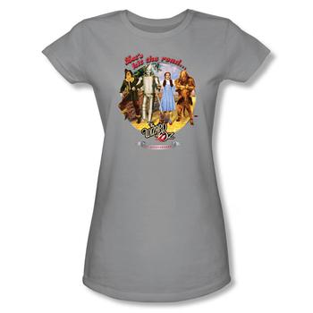 Wizard Of Oz Hit The Road 75Th Anniversary Juniors Silver T-Shirt from Warner Bros.