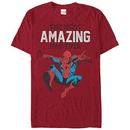 Spiderman Amazing Dad Red Mens T-Shirt