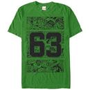 Incredible Hulk Hulk Collegiate Green Mens T-Shirt
