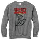Ghost Rider Hot Head Gray Mens Long Sleeve T-Shirt