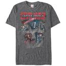 Captain America: Civil War Cap Five Gray Mens T-Shirt