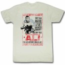 Muhammad Ali 1965 Poster Mens White T-Shirt