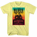 Blues Brothers Band Poster Yellow T-Shirt